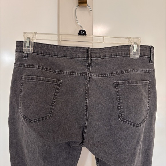 Max Womens Size 36 Stretch Skinny Dark Wash Denim Blue Jeans Actual 34x27 - Picture 7 of 11